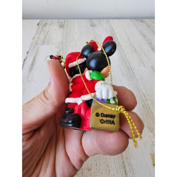 Mickey mouse mini Pluto ornament felt sparkle glitter ornament Xmas tree set - Picture 10 of 11